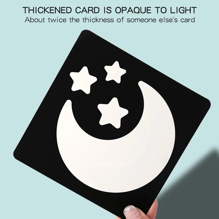 Cartes de Stimulation visuelle pour bébé, carte Flash Montessori à contraste élevé, cadeau pour nour