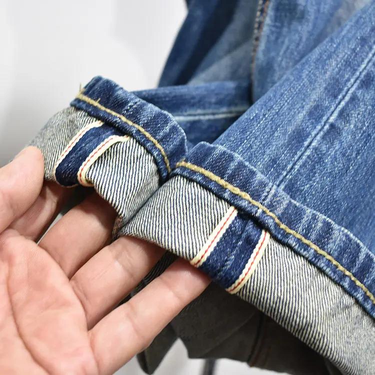 Jean en denim selvedge lavé 100 % coton 12,5 oz pour homme – Collection Printemps-Été 2026 – Style r