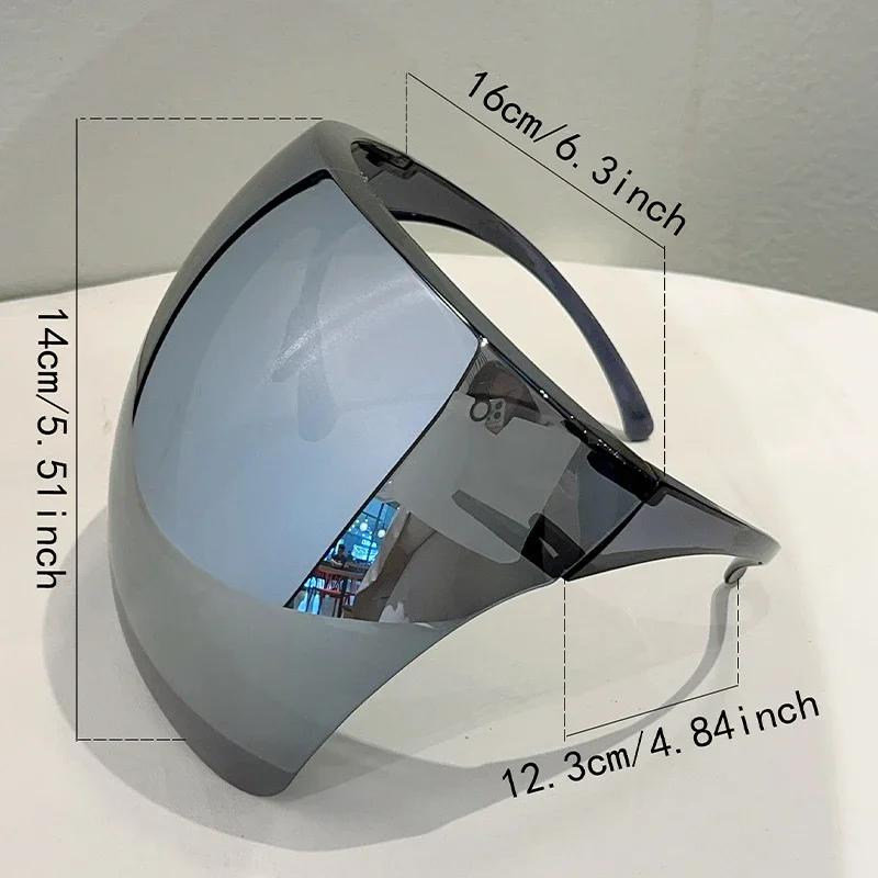 KAMMPT énorme lunettes de sport hommes miroir futuriste cyclisme en plein air lunettes de soleil de 
