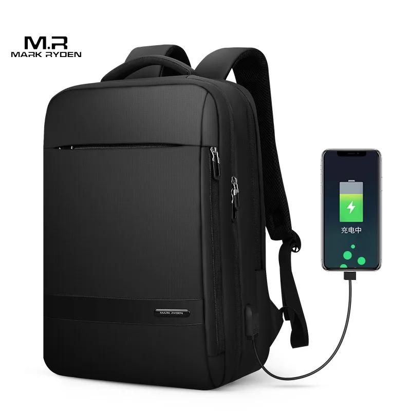 MARK RYDEN sac à dos de voyage hommes sac à dos d'affaires école extensible USB sac grande capacité 