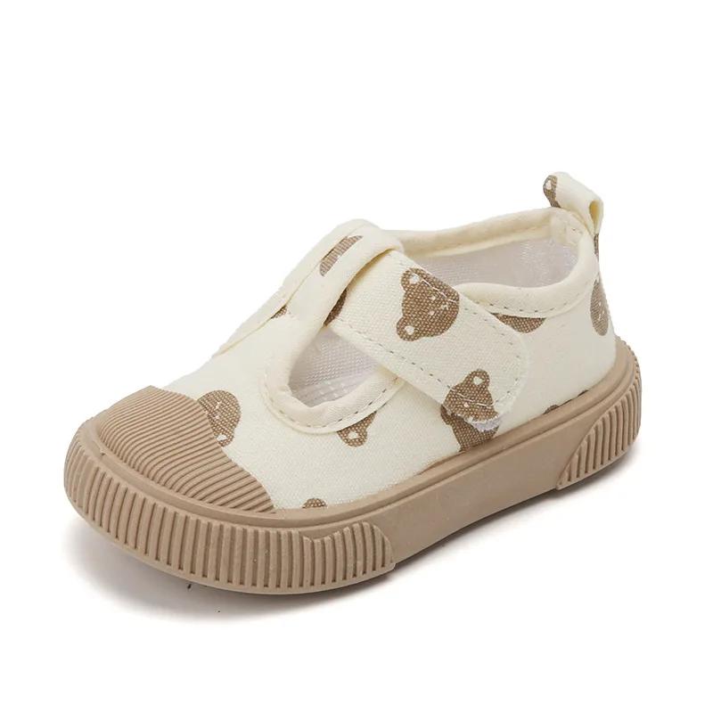 Chaussures décontractées à bouche carrée pour garçons/filles, chaussures de marche à semelle souple 