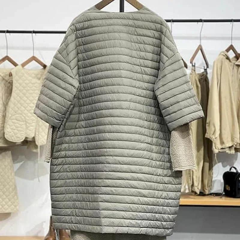 Doudounes matelassées légères pour femmes, Doudounes respirantes, Combinaison mi-longue, Quart de ma