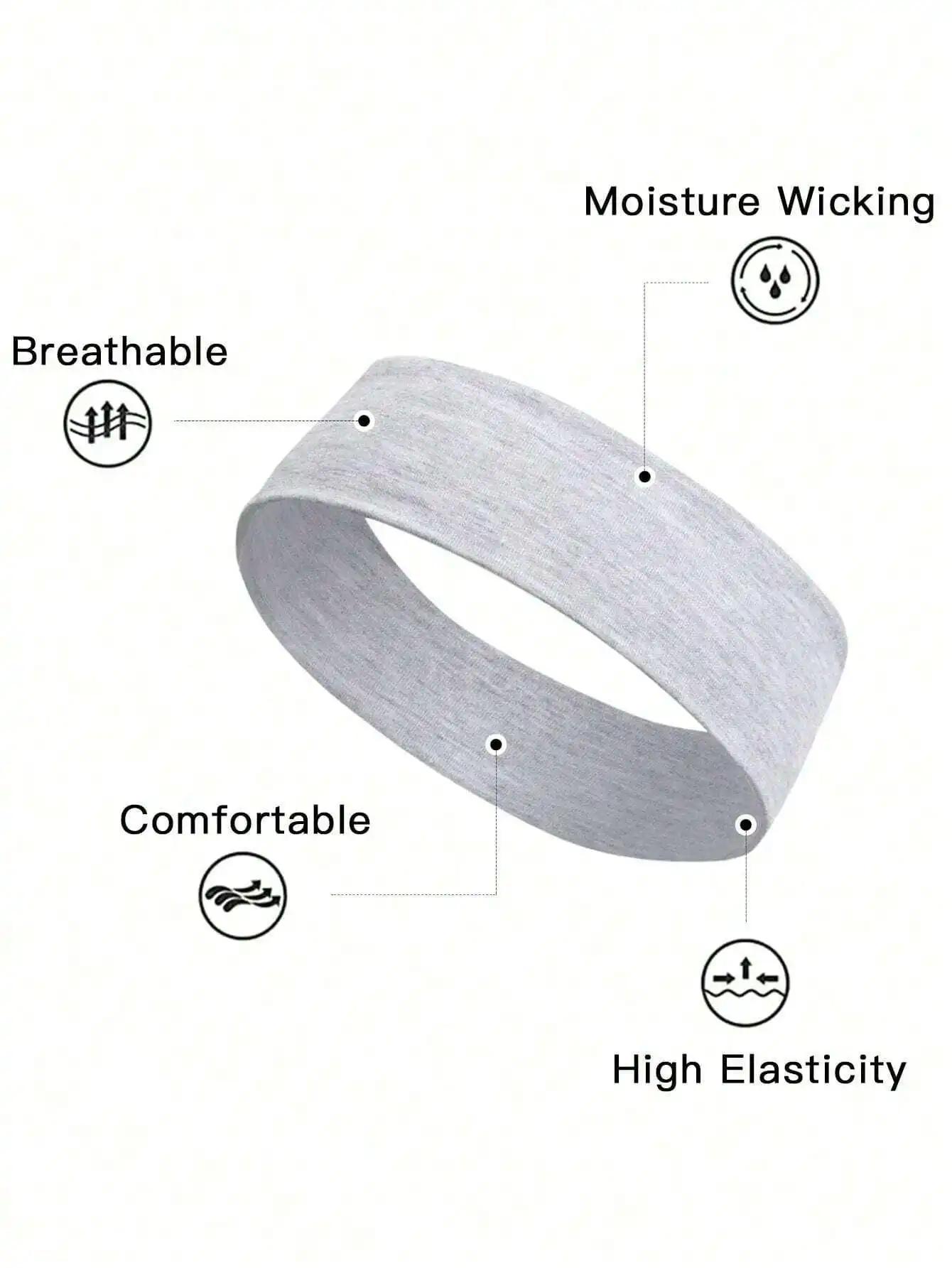 6 pièces unisexe Simple basique couleur unie imprimé léopard lavage du visage cyclisme course sport 