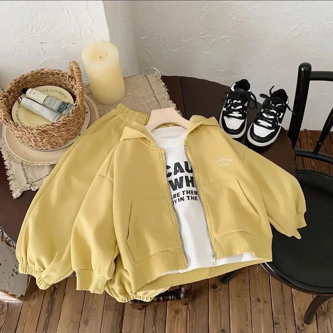 Ensemble de coton Composite pour enfants de haute qualité 2025 printemps automne nouvelle fille coré