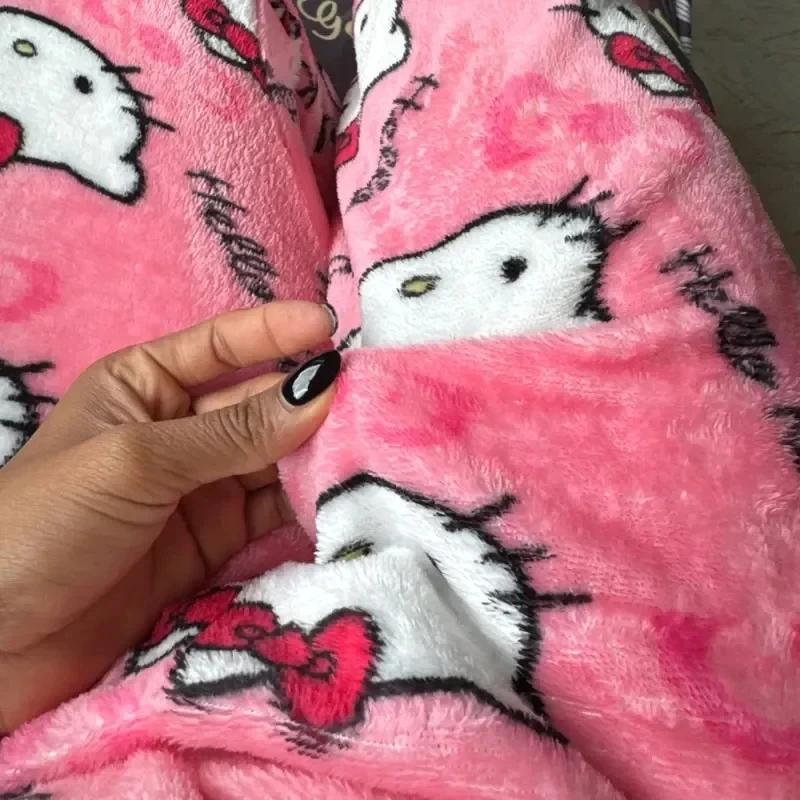 Nouveau Pantalon de Pyjama Hello Kitty 2026 pour Femme, Motif Anime, Pantalon de Pyjama Dessin Animé
