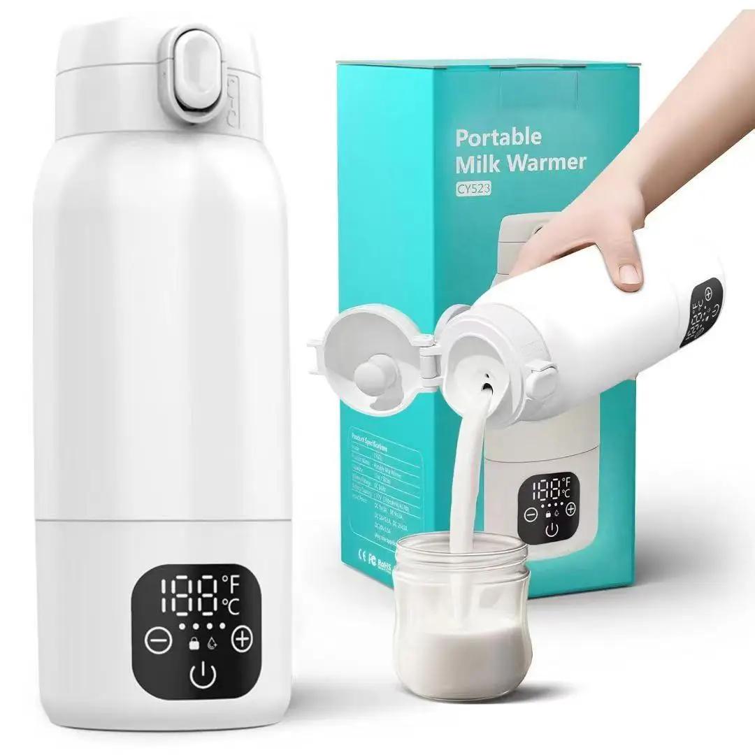 Chauffe-biberon portable 500 ml en acier inoxydable 316L pour nouveau-né - Voyage pratique