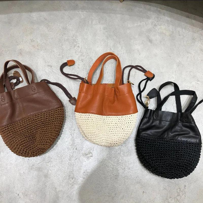 Sac à bandoulière en cuir véritable pour femmes, nouveaux produits d'été, fait à la main, couche de