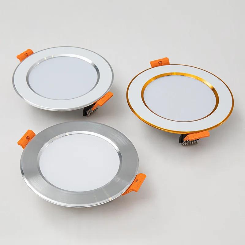 Dimmable 10 pièces LED Downlight 220V 110V 3 couleurs gradation 5W 7W 9W 12W 15W encastré dans LED p