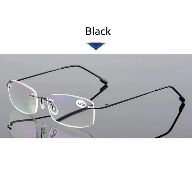 May Flower-Lunettes de lecture sans monture en titane pour hommes et femmes, blocage de la lumière b