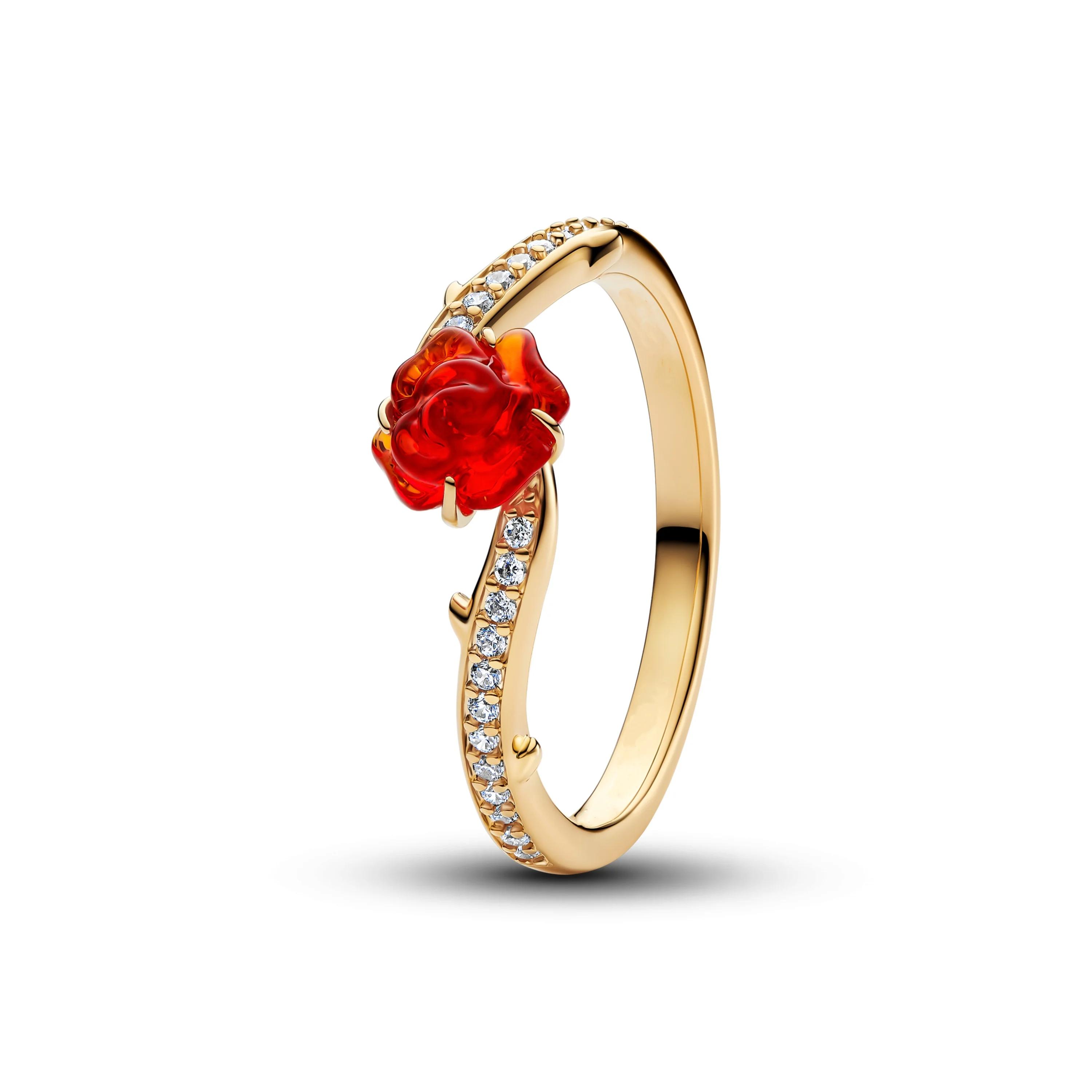Meilleure vente 2025 – Bague en argent pur 925 % avec diamant en forme de rose, flocon de neige, pap