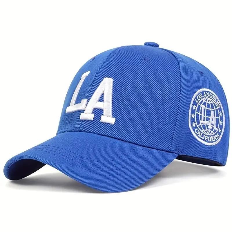 Casquettes de Baseball unisexes avec lettres LA brodées, chapeaux décontractés réglables pour l'exté