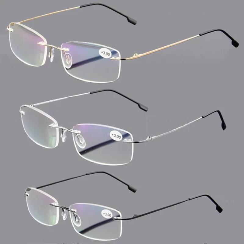 May Flower-Lunettes de lecture sans monture en titane pour hommes et femmes, blocage de la lumière b