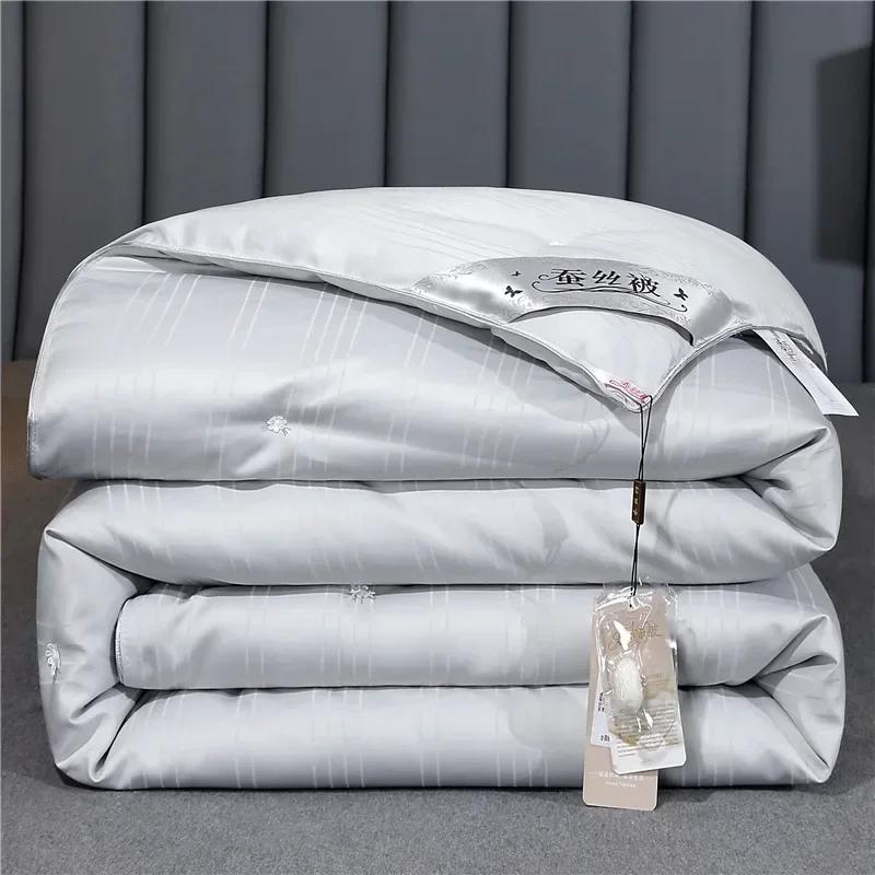 Couette 100% Soie de Mûrier, Artisanale, pour la Santé et la Beauté, Remplissage en Soie, Tailles Do