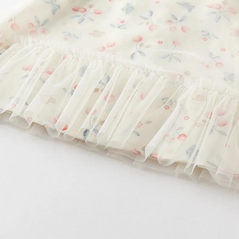 Dave Bella robes pour enfants printemps automne filles douce maille jupe Style chinois vêtements d'e