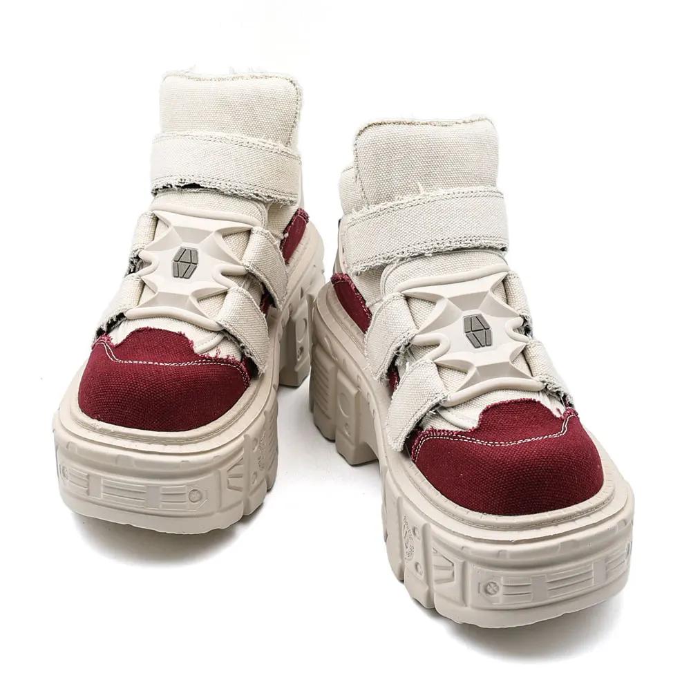 2026 gothique cheville Rock bottes nouveau Style Punk femmes chaussures à lacets talon hauteur 6CM p
