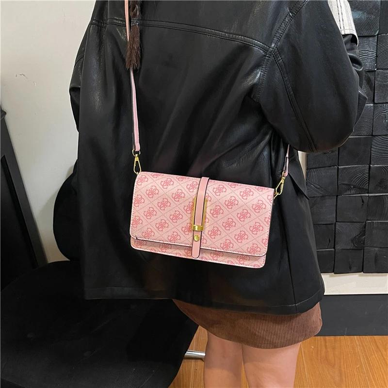 Sac à bandoulière en cuir de luxe pour femme, design classique haut de gamme, tendance parisienne, s