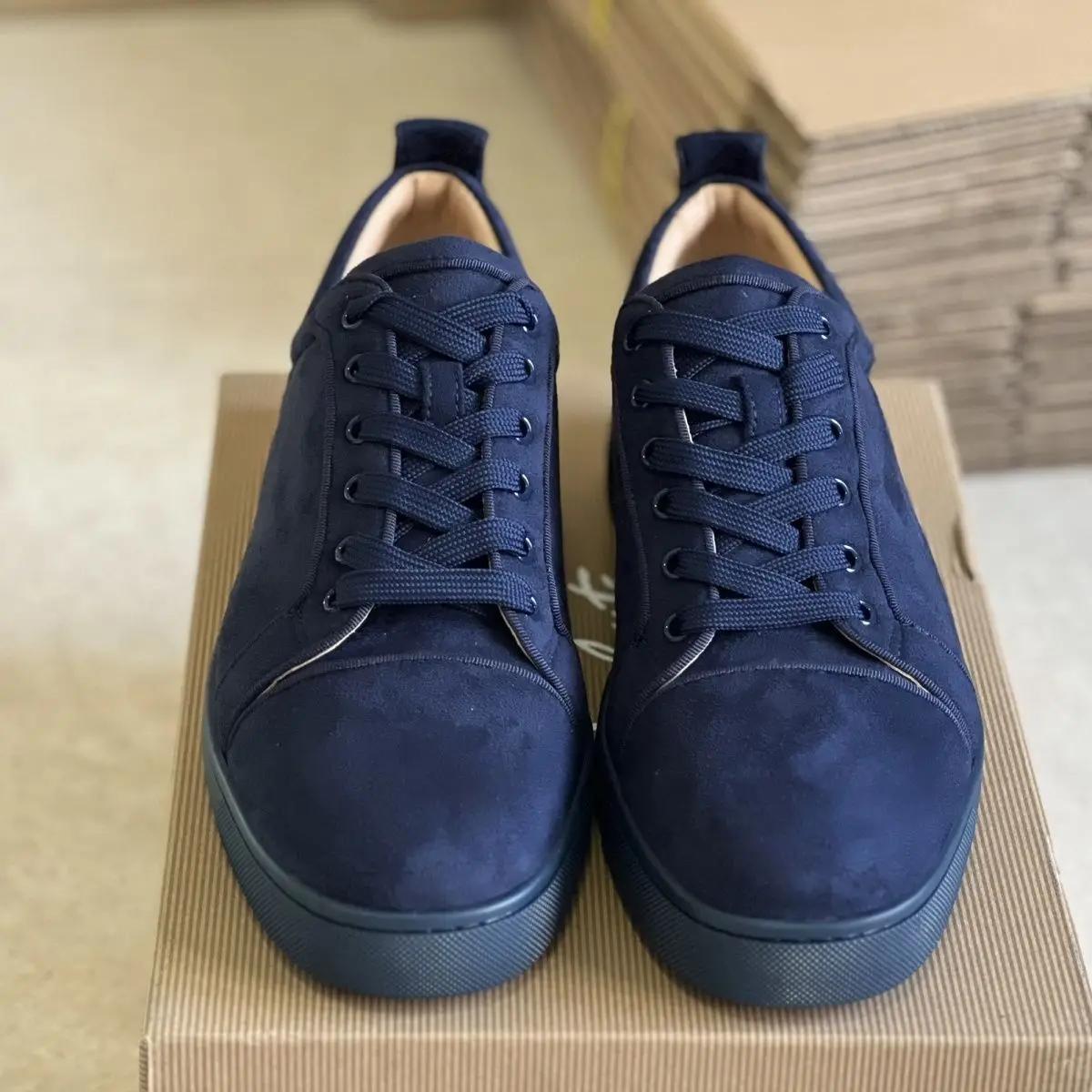 Nouvelles Chaussures Décontractées Bleues Basses pour Hommes 2026 – Style Urbain, Rehaussées, à Lace