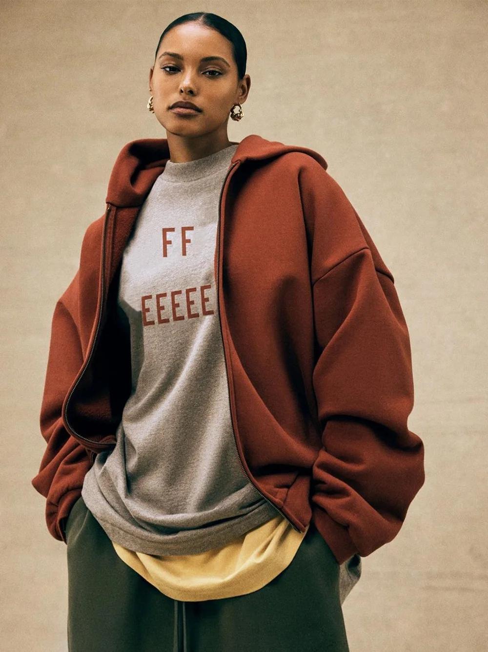 Nouvelle collection tendance : Sweat à capuche zippé imprimé lettres pour hommes et femmes, coupe am