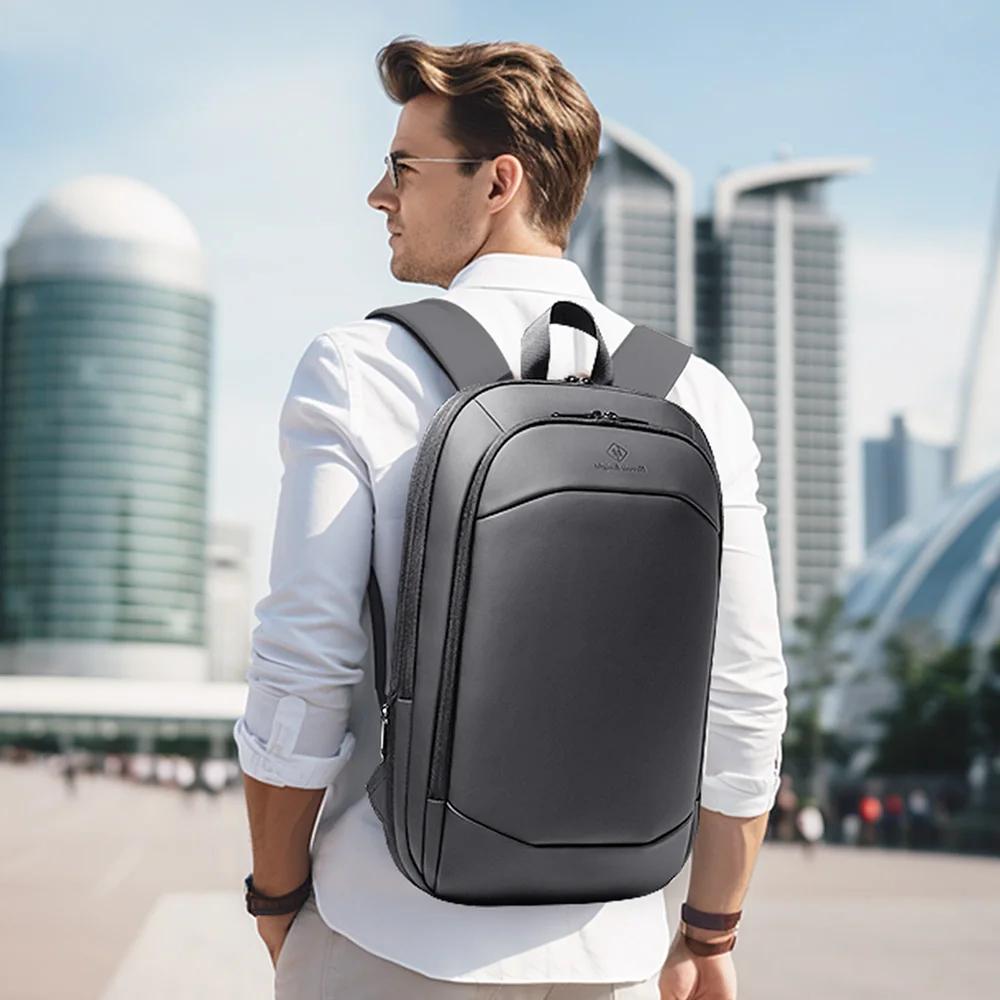 HK Business sac à dos pour hommes 17 pouces sac à dos pour ordinateur portable avec Port USB mince e