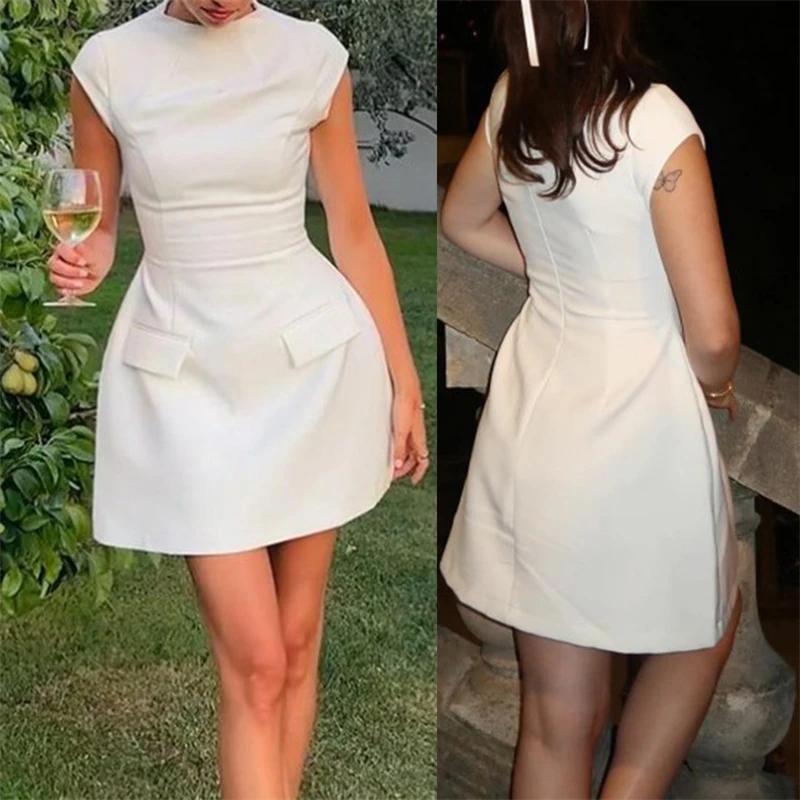 Mini robe courte et sexy pour femmes, tenue de bureau pour dames, vêtement éducatif