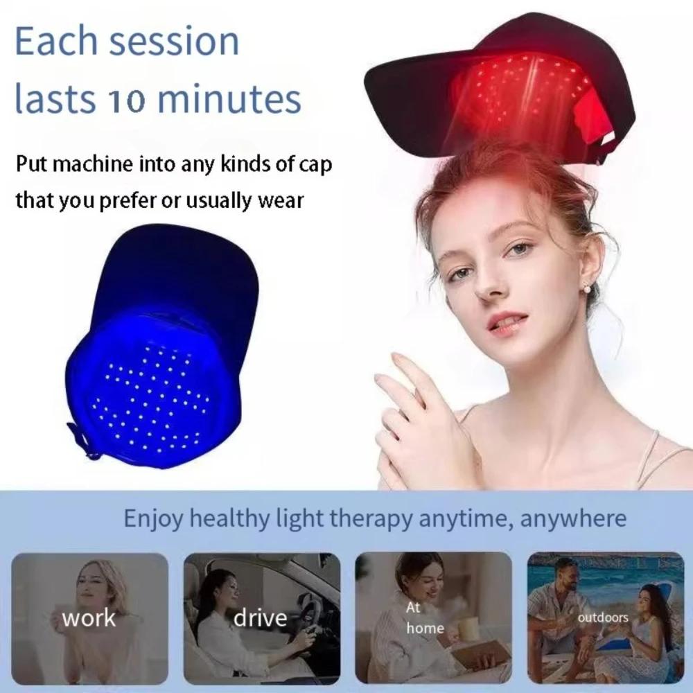Bouchon de croissance des cheveux à lumière rouge, dispositif de thérapie Anti-perte de cheveux à in