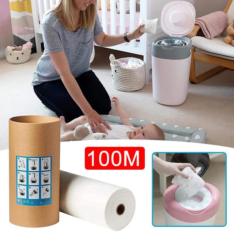 Sacs de recharge pour seau à couches : compatible Tommee Tippee Angelcare Genie Munchkin, 100 mètres