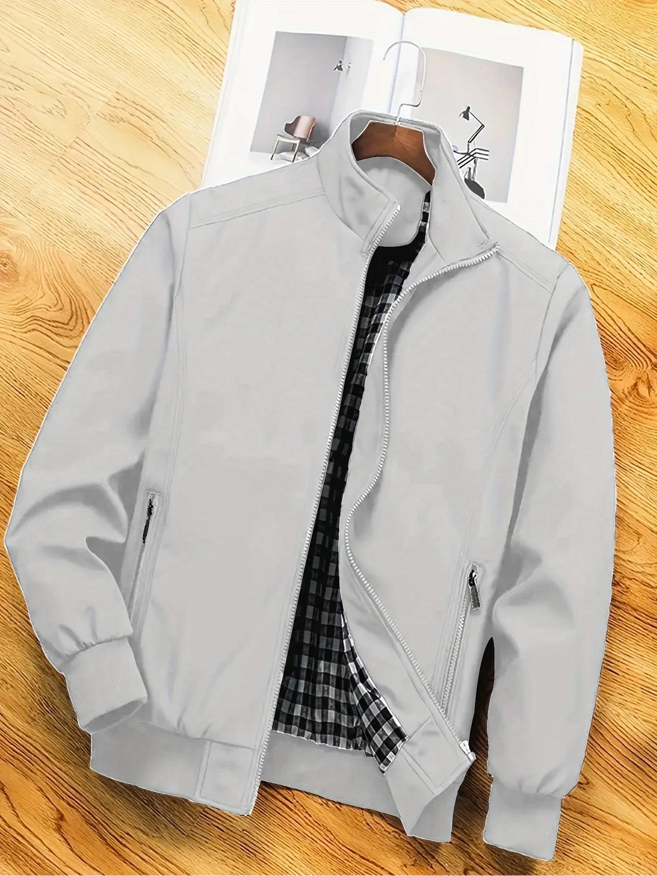 Veste grande taille pour hommes, manteau grande taille décontracté, veste fine de printemps et d'aut
