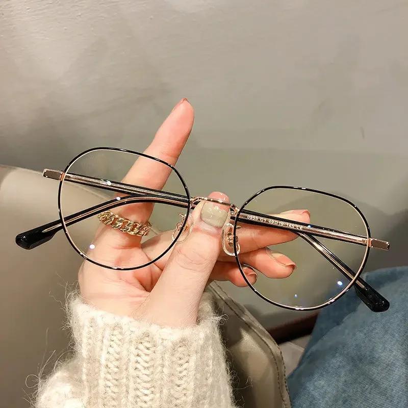 Lunettes de myopie de luxe classiques Vintage Anti-lumière bleue lunettes femmes hommes moins dioptr