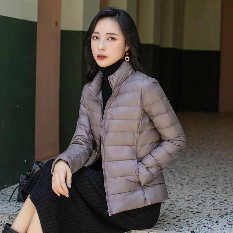 Doudoune Pliable Ultra Légère pour Femme, Doudoune Courte, Chaude, Coréenne, Slim Fit, 5XL, Combinai