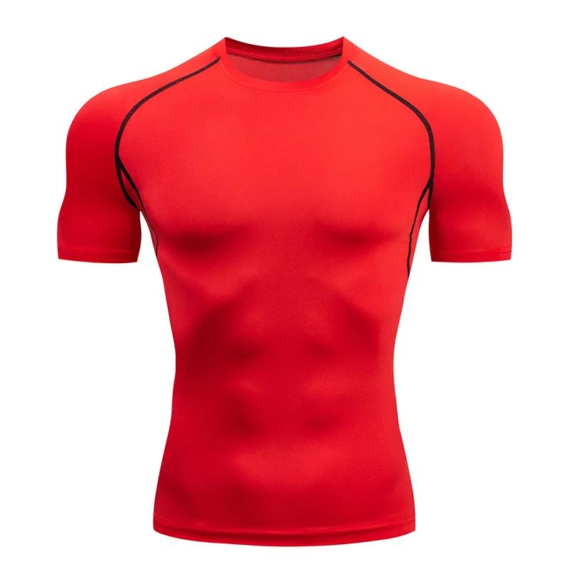 Chemises de Compression pour hommes, maillot de football à séchage rapide, vêtements de Sport serrés