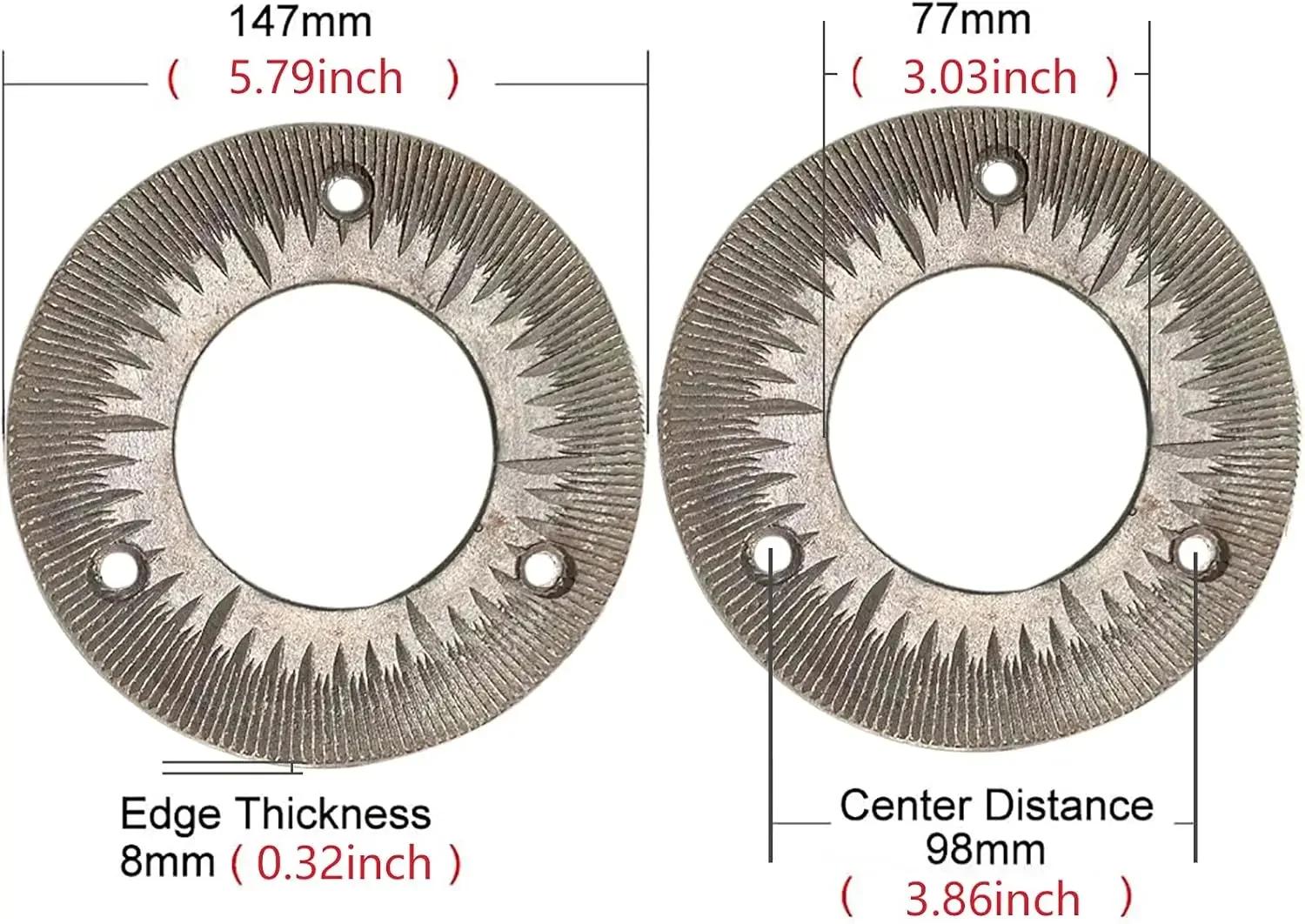 2 disques de broyage, moulin à grains électrique 3000W 110V, plaques de broyage pour grains secs, ad