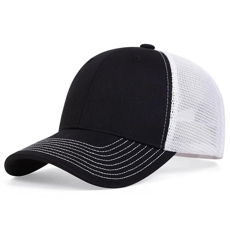 Casquette de Baseball unisexe à 8 lignes sur le bord du chapeau, chapeaux décontractés réglables pou