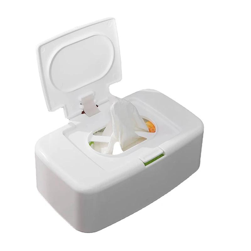 Boîte à mouchoirs humides, distributeur de lingettes portables, boîte de rangement de serviettes, co