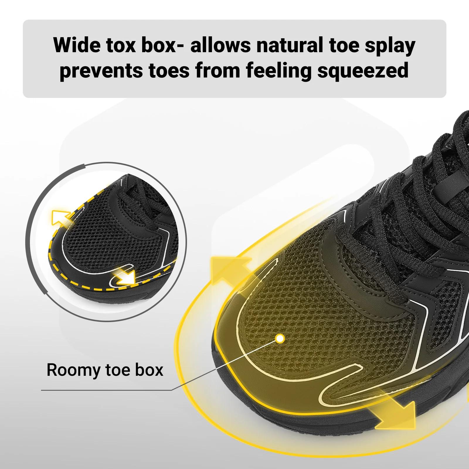 Chaussures de marche Fittington, baskets décontractées à amorti extra large, résistantes à l'usure, 