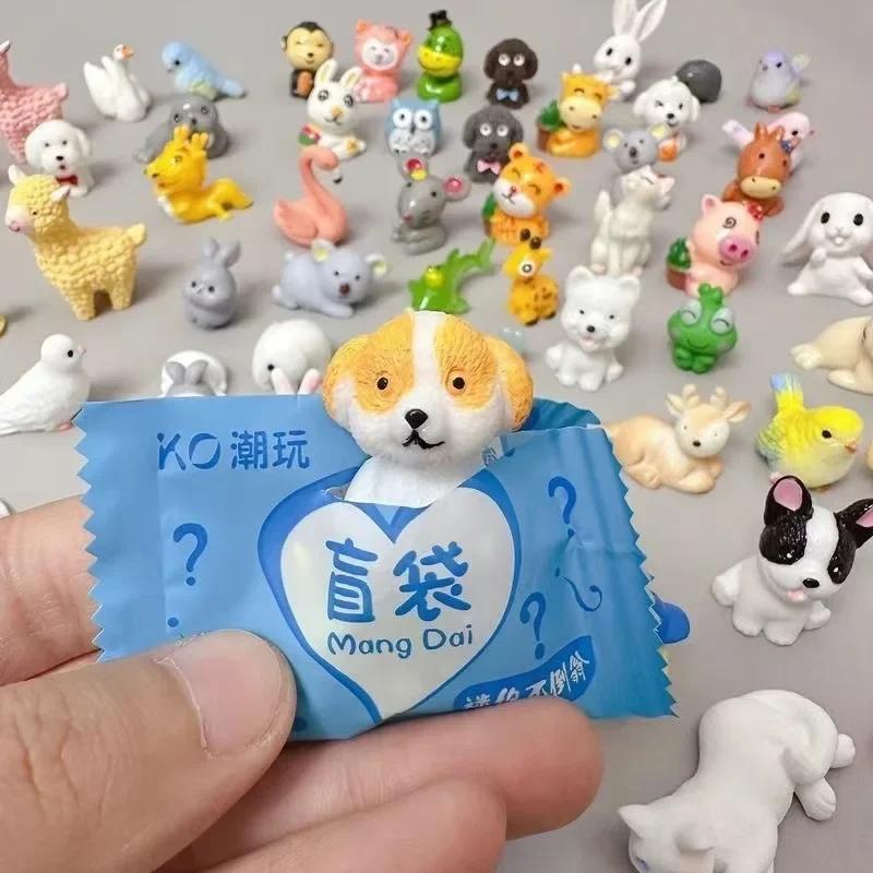 Sac ennemi animal mignon pour enfants, mini boîte ennemi, jouets modèles d'animaux de simulation, ca