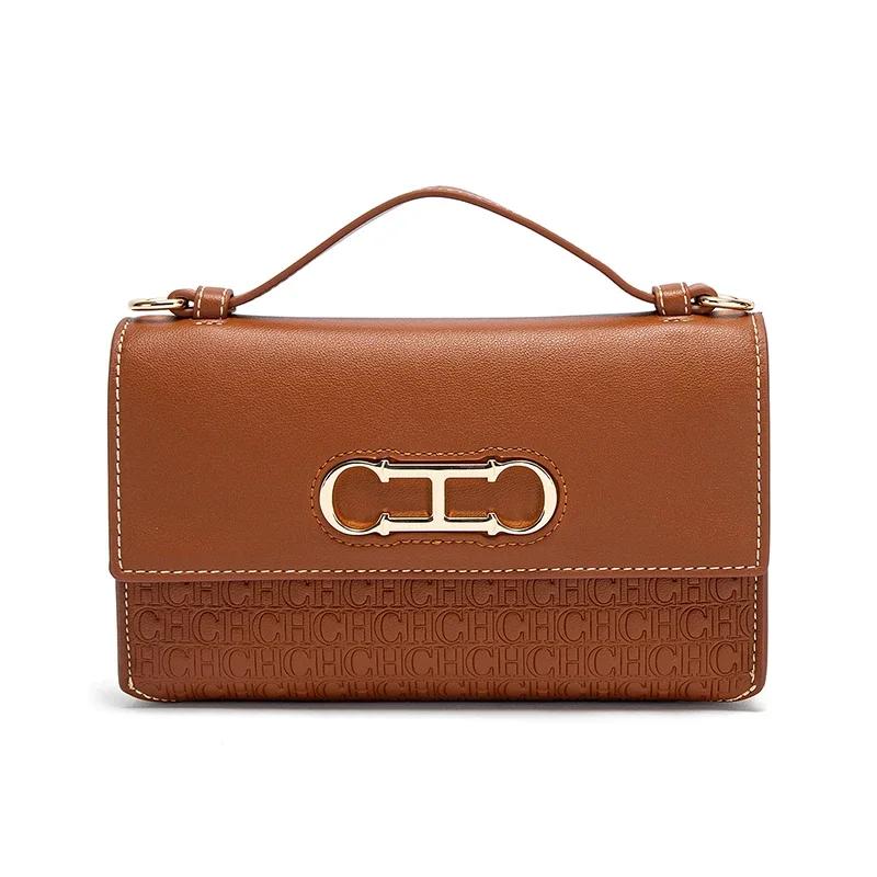 CH sac à bandoulière marque femmes sac lettre impression cuir Compact élégant sac à main sac fourre-