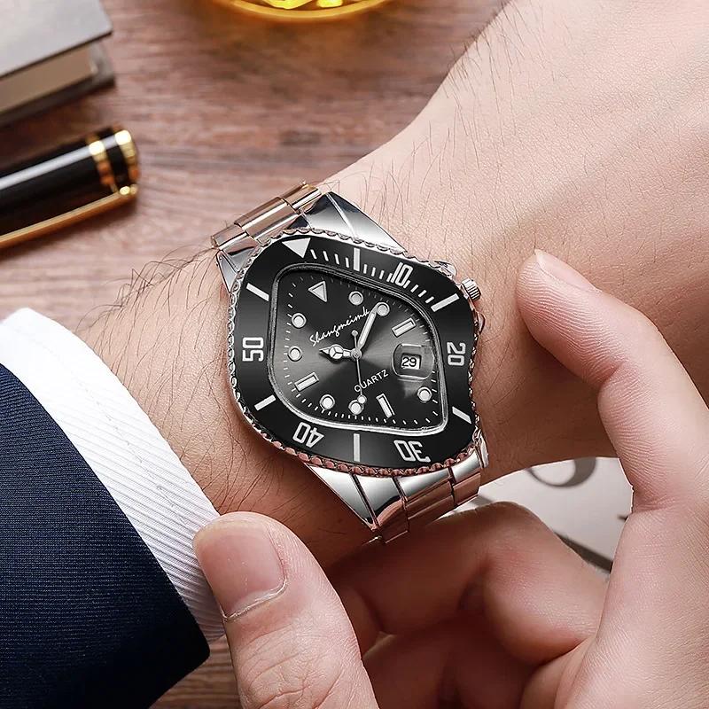Nouvelle montre Water Ghost pour hommes d'affaires montre à Quartz Bracelet en alliage en forme de p