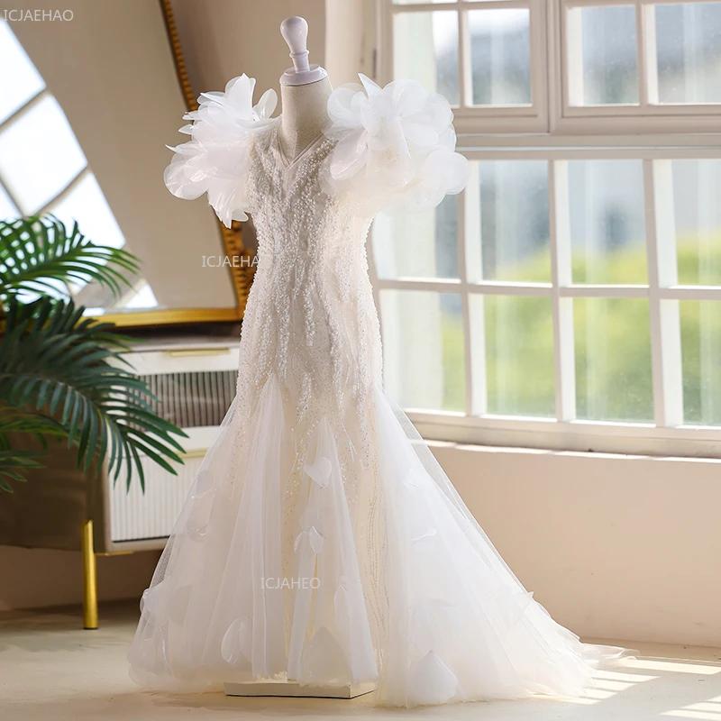 Robe de soirée d'anniversaire pour filles, robe de soirée formelle pour enfants, robe de bal de spec