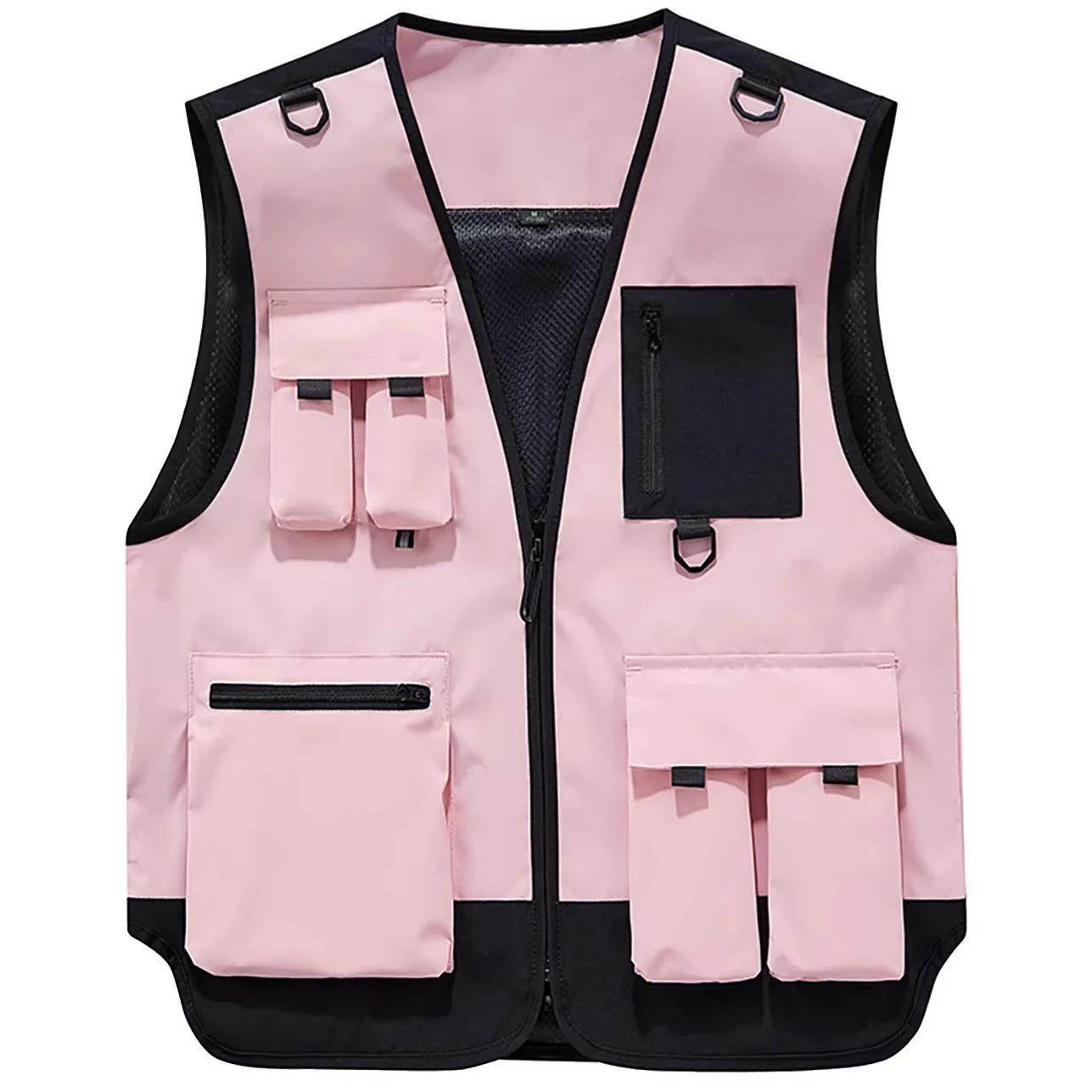 Gilets de travail pour la photographie en plein air, vestes multi-poches pour hommes, gilets de pêch