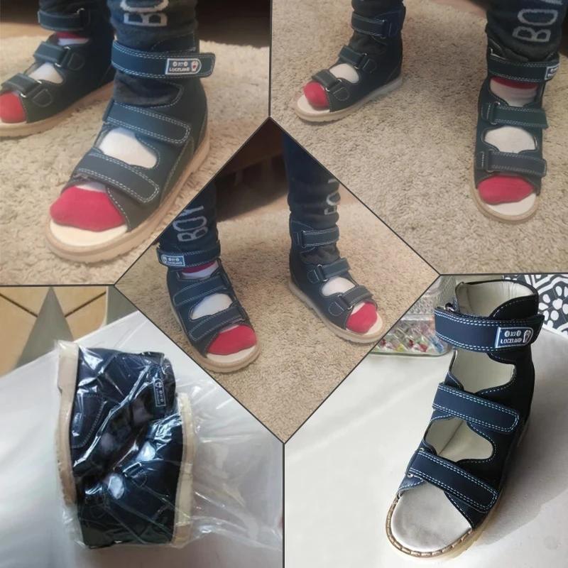 Sandales d'été Orth4WD pour enfants, chaussures médicales pour bébés garçons, pieds plats avec semel