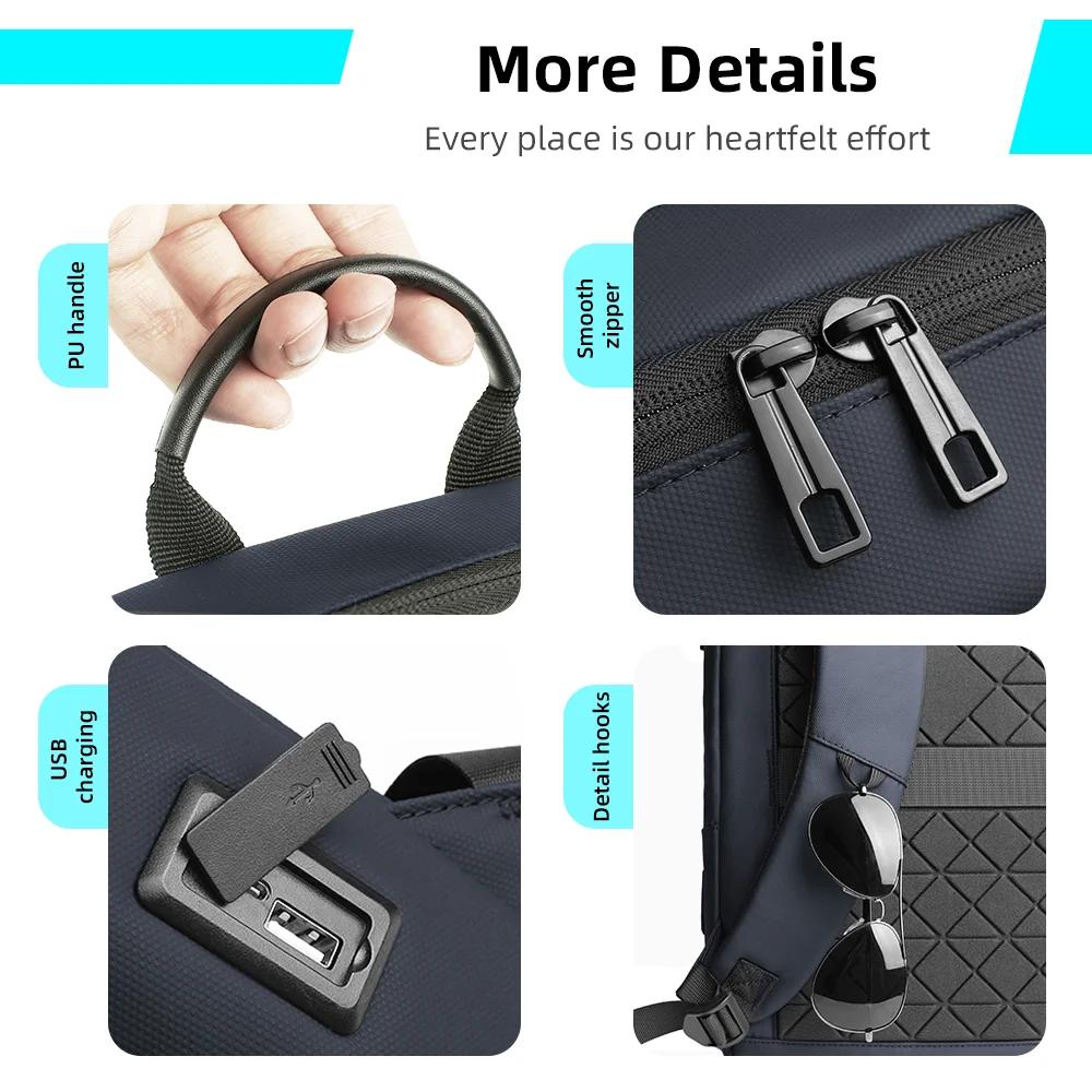 Heroic Knight – sac à dos multifonctionnel pour ordinateur portable, élégant, classique, chargeur US