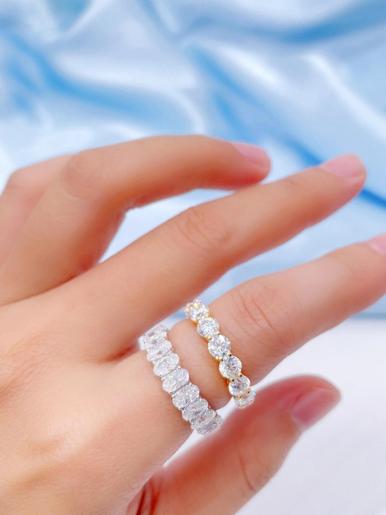 Bague ovale en argent Sterling 925 pour femmes, Zircon Original, à la mode, cadeau de fiançailles, d