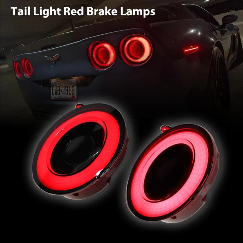 4 pièces complet LED Halo Vette feu arrière ensembles pour 2005-2013 Chevrolet Corvette C6 feu stop 