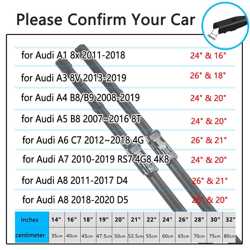 Balai d'essuie-glace de voiture, pour Audi A1 A3 A4 A5 A6 A7 A8, accessoires 8x8V B8 B9 8T C7 4G RS7