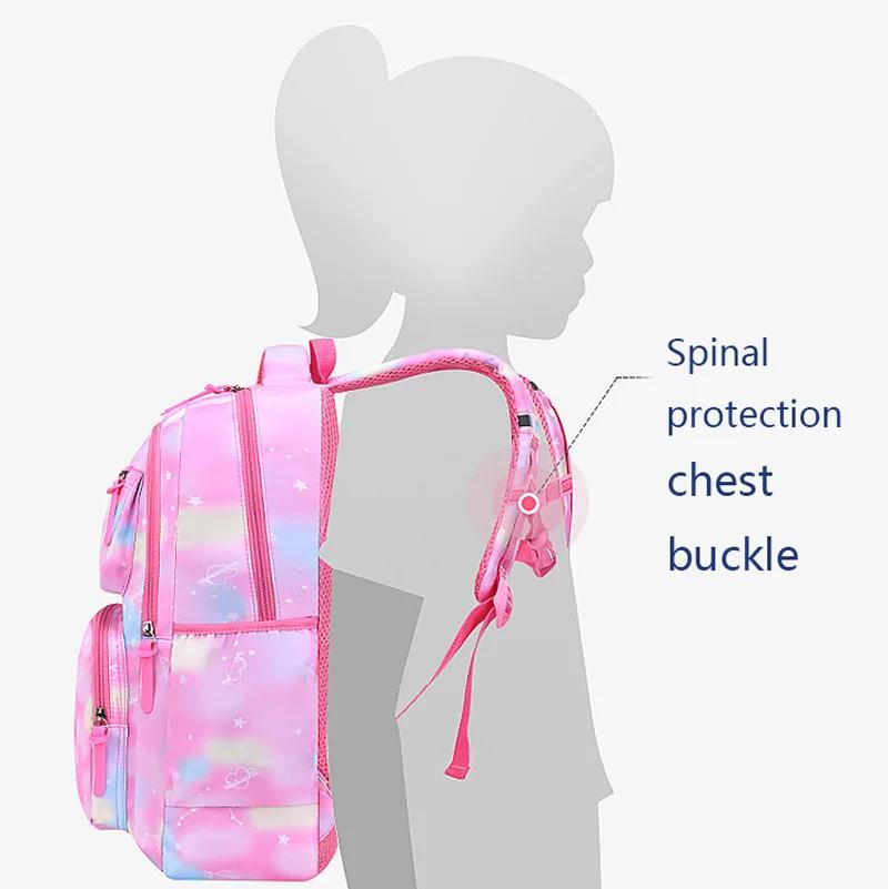 Enfants fille sac à dos sac d'école rose pour enfant enfant adolescent cartable primaire Kawaii mign