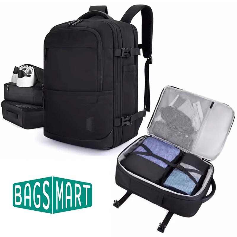 4 pièces 40L cabine de voyage sac à dos BAGSMART 17.3 ''sac à dos pour ordinateur portable compagnie