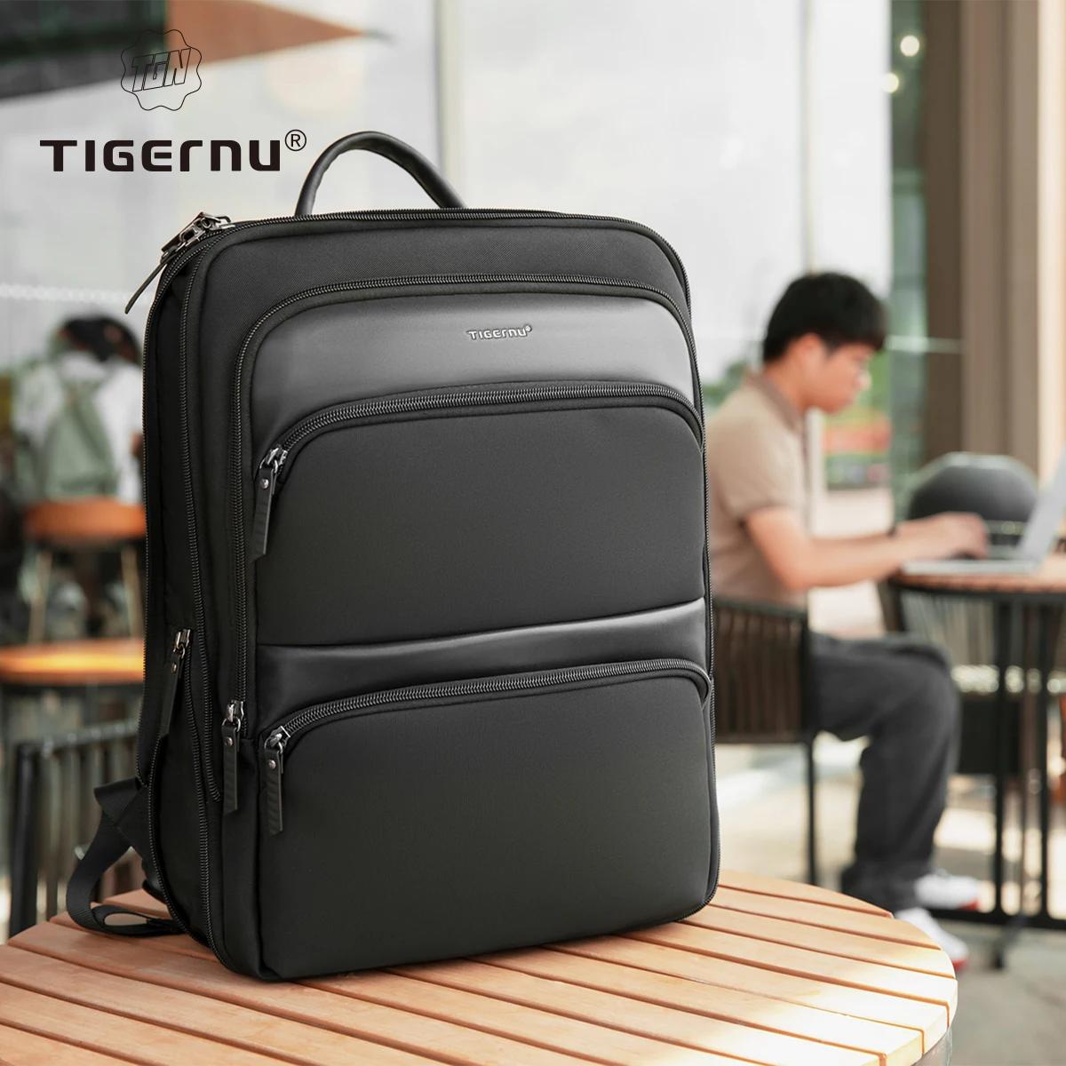 Tigernu sac à dos extensible hommes sacs minces pour hommes sac à dos de voyage étanche mâle 15.6 po