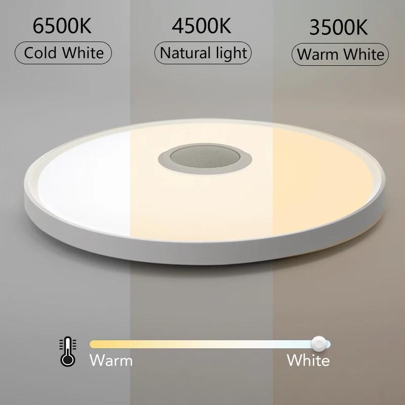Plafonniers intelligents LED RGB APP télécommande gradation éclairage domestique moderne lumière mus