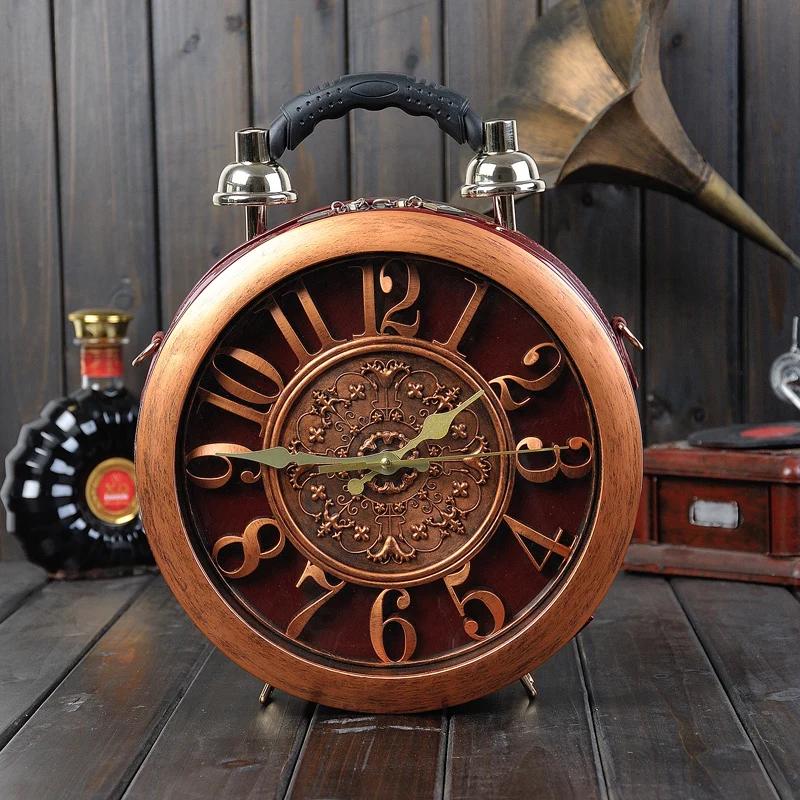 Sac à main rétro pour femmes, horloge créative, sac de montre, réveil personnalisé, Design, petit sa