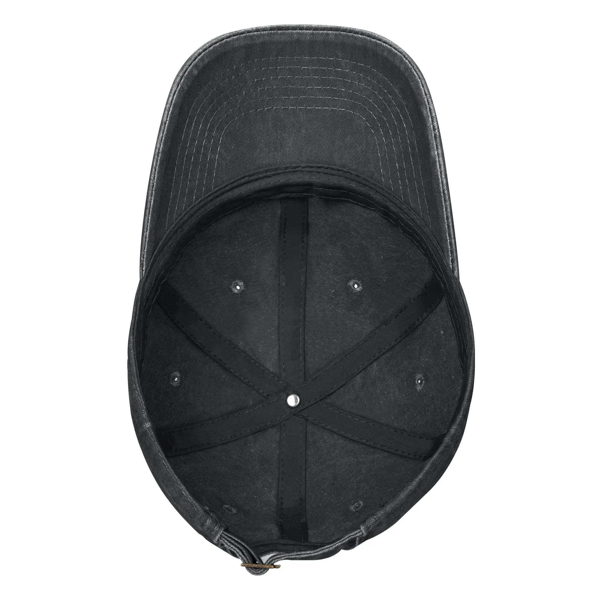 Casquette de baseball imprimée Red Hot Chili, casquette snapback en denim de coton délavé vintage, c